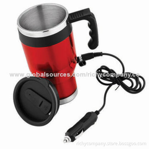 Auto mug with in-car charger design, 450mL